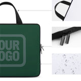 Custom Green Blue Green Laptop Bag