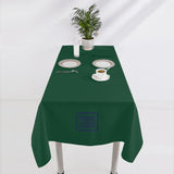 Custom Green Blue Green Square Table Cloth
