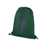 Custom Green Blue Drawstring Bag