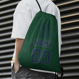 Custom Green Blue Drawstring Bag