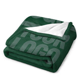 Custom Green Blue Green Blanket