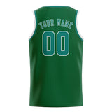 Custom Green & Blue Green Colors Design Sports Basketball Jersey