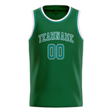 Custom Green & Blue Green Colors Design Sports Basketball Jersey