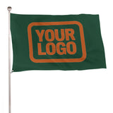 Custom Green Orange Flag