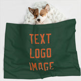 Custom Green Orange Pet Blanket