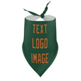 Custom Green Orange Pet Scarf