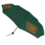 Custom Green Orange Automatic Umbrella