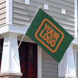 Custom Green Orange Flag