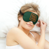Custom Green Orange Sleep Mask