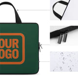 Custom Green Orange Laptop Bag