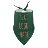 Custom Green Copper Rose Pet Scarf