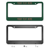 Custom Green Copper Rose License Plate Frame