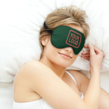 Custom Green Copper Rose Sleep Mask