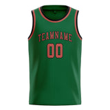 Custom Green & Copper Rose Colors Design Sports Basketball Jersey