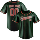 Custom Green & Copper Rose Colors Design Sports Baseball Jersey