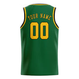 Custom Green & Gold Colors Design Sports Basketball Jersey