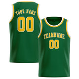 Custom Green & Gold Colors Design Sports Basketball Jersey
