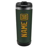 Custom Dark Green Yellow Stainless Steel Water Cup