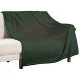 Custom Dark Green Brown Blanket