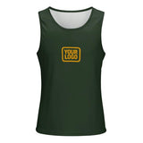 Custom Dark Green Yellow Men's Tank Top
