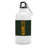 Custom Dark Green Yellow Sports Bottle