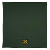 Custom Dark Green Brown Square Table Cloth