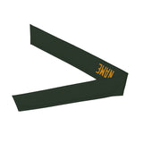 Custom Dark Green Yellow Headband
