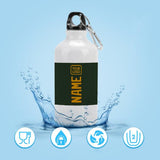 Custom Dark Green Yellow Sports Bottle