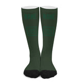 Custom Dark Green Green Knee-High Sock