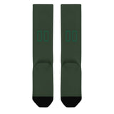 Custom Dark Green Green Knee-High Sock