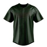 Custom Dark Green & Olive Colors Design Sports Baseball Jersey