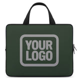 Custom Dark Green Gray Laptop Bag