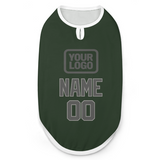Custom Dark Green Dark Grey Pet Vest