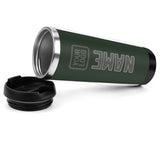 Custom Dark Green Dark Grey Stainless Steel Water Cup