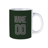 Custom Dark Green Dark Grey Mug