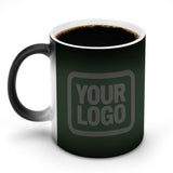 Custom Dark Green Dark Grey Magic Mug