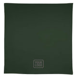 Custom Dark Green Gray Square Table Cloth