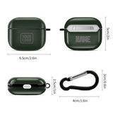 Custom Dark Green Dark Grey AirPods Case (3rd Generation)