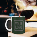Custom Dark Green Dark Grey Mug