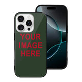 Custom Dark Green Red Phone Case