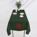 Custom Dark Green Green Square Table Cloth