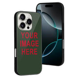 Custom Dark Green Red Phone Case