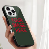 Custom Dark Green Red Phone Case