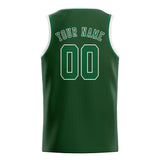 Custom Dark Green & Green Colors Design Sports Basketball Jersey