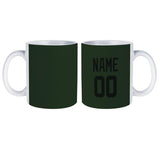 Custom Dark Green Black Mug
