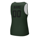 Custom Dark Green Black Men's Tank Top