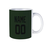 Custom Dark Green Black Mug