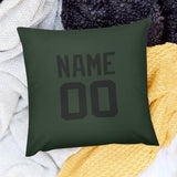 Custom Dark Green Black Pillowcase