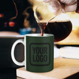 Custom Dark Green Black Mug