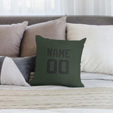 Custom Dark Green Black Pillowcase